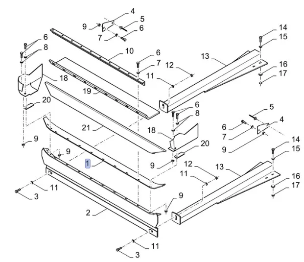 87624749 - Накладка скользящая скатной доски CX8, CR