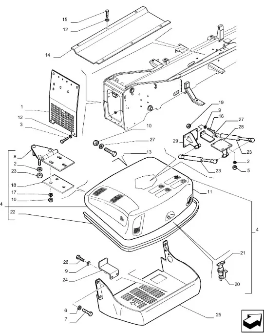 87723820 - петля капота